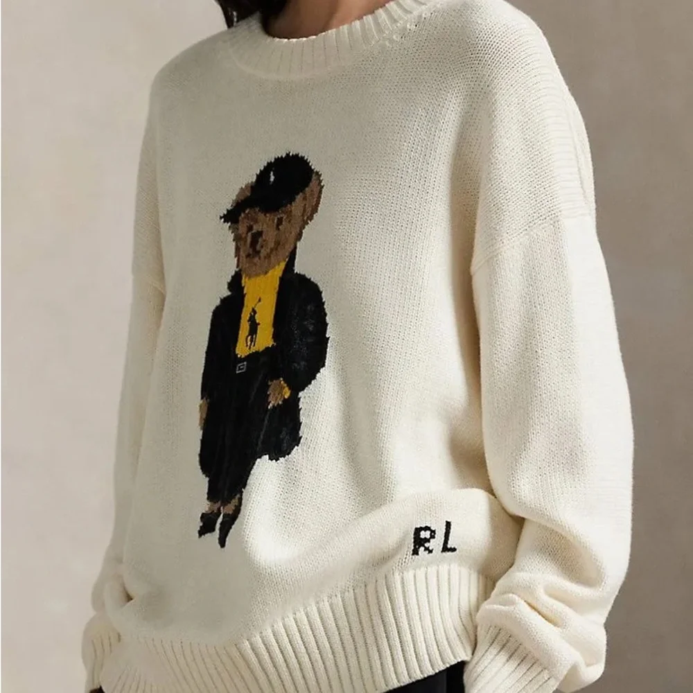 Polo Ralph Lauren Bear Cotton Crewneck Sweater - Picture 4 of 9